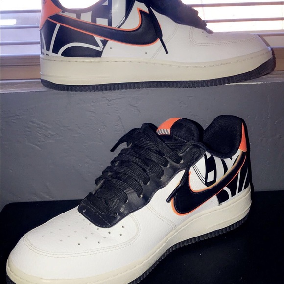 Air Force 1 Orange Black and White - Picture 6 of 7